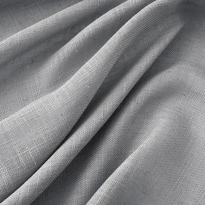 MIULEE Grey Linen Curtains 37x84 Inch Length Gray 2 Panels | Window Drapes - Image 4