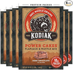 Kodiak Cakes Protein Pancake Power Cakes, Flapjack and Waffle Baking Mix, Dark Chocolate, 18 Ounce (Pack of 6)