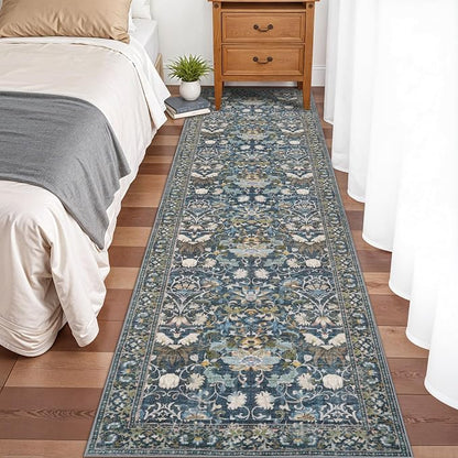 Washable 2x8 Hallway Runner Rug: Vintage Water-Resistant Kitchen Entryway Rug - Image 3
