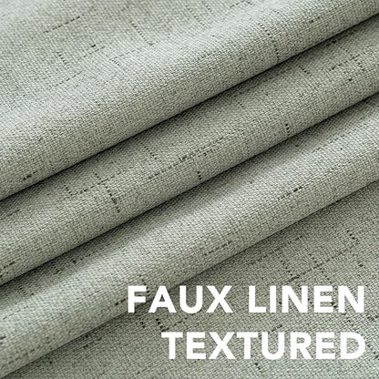 H.VERSAILTEX Linen Blackout Curtains 72 Inches Long 100% Absolutely Blackout - Image 4