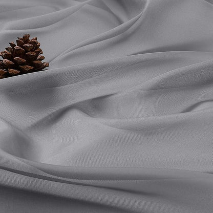 Grey Sheer Curtains 120 Inches Long 2 Panels Set, Airy Lightweight Sheer Grey - Image 8