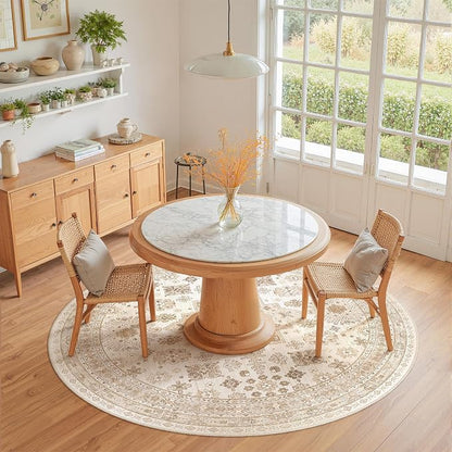 Round Rug 6ft, Circle Rug for Dining Room Table, Dining Room, Nursery Room - Image 9