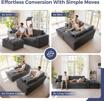 MAXYOYO 104" L Shaped Modular Sectional Sofa - Image 4