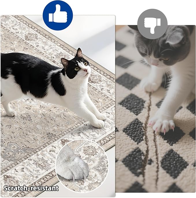 4 Pieces Kitchen Rug Set: Washable Water Resisitant Carpet - Image 7