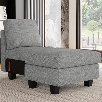 Belffin Sectional Storage Chaise Module - Image 4