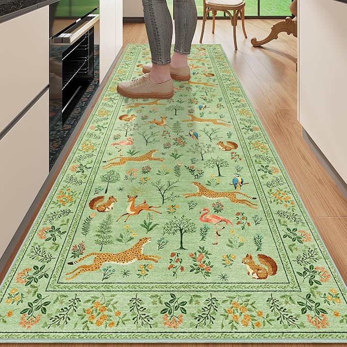 DUKINO 2x10 Rug for Hallway, Washable Kitchen Runner Rug by DUKINO