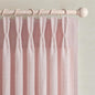 Pretty Light Pink Semi Sheer Curtains 96 Inches Long by PleatedDrapes