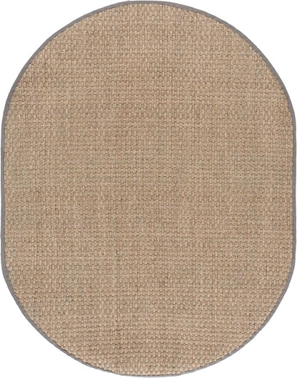 SAFAVIEH Area Rug 6x8 Oval- Natural Fiber Collection by Unknown