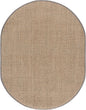 SAFAVIEH Area Rug 6x8 Oval- Natural Fiber Collection by Unknown
