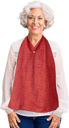 Adult Bib Scarf - Dignified Alternative to Bibs | Washable and Reusable Clothing Protectors for Eating
