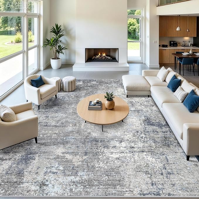 12x14 Living Room Area Rug – Washable Non-Slip Soft Large Room Rugs - Image 5
