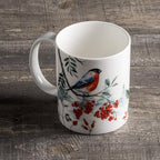 Maison d' Hermine Coffee Mug with Handles Fine Bone China Mugs Pack of One Tea Cups for Hot Beverages Cappuccino Latte Home Restaurant Office Perfect for Gift (Morzine - Morzine, 12 Ounce)