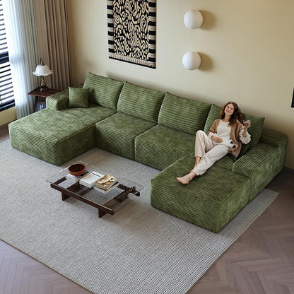 136" Sectional Couches for Living Room Cloud Couch Sofa - Image 4
