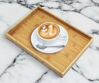Bam & Boo - Natural Bamboo Serving Tray Modern Rectangular - for Food, Drinks, Decor, Vanity in Home, Kitchen, Bathroom, Coffee Table, Bed(Medium, 13” x 9" x 1.2")