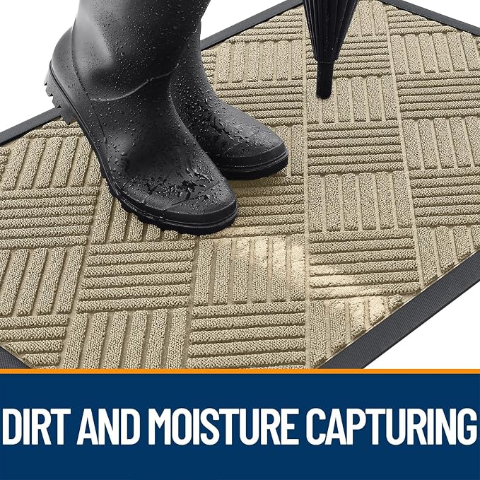 OLANLY Front Door Mat Outside Entrance 71x23, Waterproof Heavy-Duty Doormat | - Image 3