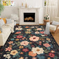 DUKINO 5x8 Area Rug for Bedroom, Soft Floral Washable Rug Non Slip, by DUKINO