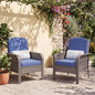 GarveeHome 2-Piece Outdoor Patio Furniture Set, All-Weather Rattan Chairs by GarveeHome