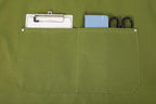 AFUN Chef Aprons for Women Men with Large Pockets, Cotton Canvas Cross Back Water Repellent Work Apron, Size M to XXL (Armygreen)