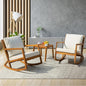 IDZO Rocking Chairs Design Heavy Duty 400lbs Capacity Wood Patio Bistro Set 3 by Idzo