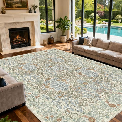 Area Rug for Living Room, 10x12 Large Washable Rugs for Dining Room, Non Slip - Image 2