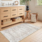 2x4 Rug Runners for Hallways Non Slip, Taupe | Washable Rugs for Kitchen by Restydon