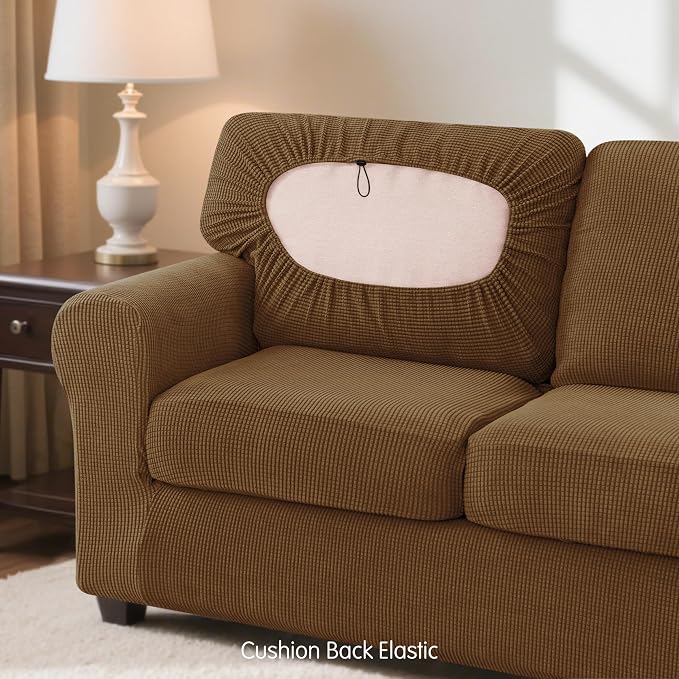 SUBRTEX 5 Pieces Stretch Sofa Slipcover Sets Couch Cover Sets Backrest Cushion - Image 7