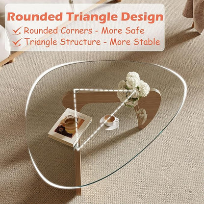 Modern Coffee Table for Living Room and Small Spaces, 35.6" x 25.4" x 15.8" - Image 6