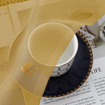 Chyhomenyc Gold Sheer Valances for Windows - Image 3