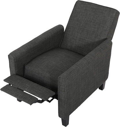 Christopher Knight Home Emmie Fabric Recliner, Moss Gray, Dark Brown - Image 4