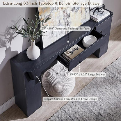 JXQTLINGMU 63" Console Table - Image 4