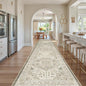 Madane Hallway Runner Rug 3x16 Washable Kitchen Runners Long, Ivory/Brown | by Madane