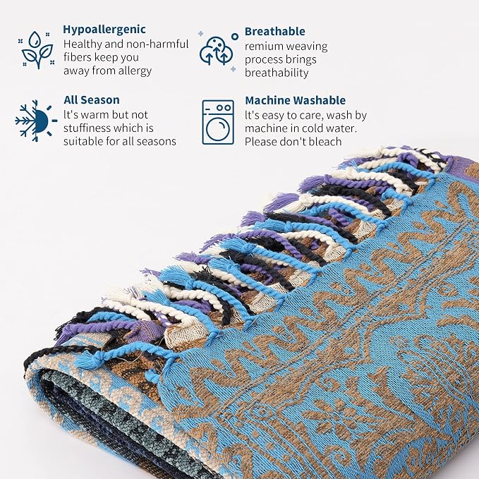 Boho Throw Blanket - Image 5