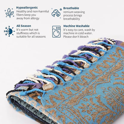 Boho Throw Blanket - Image 5