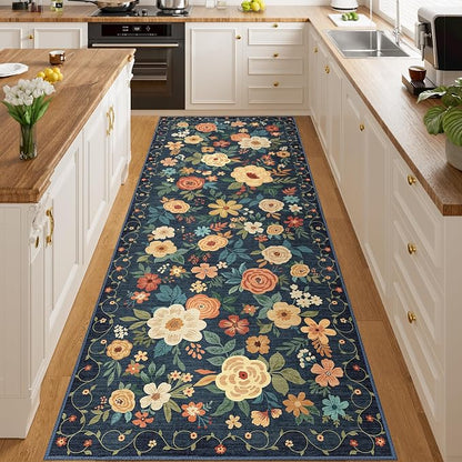 DUKINO 3x8 Kitchen Runner Rug, Washable Rug by DUKINO