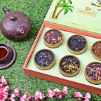 BREWIX, Discover Bliss Premium Assorted Tea Gift Set for Women (6 Premium Teas / 75+ Cup) | Tea Gift Sets For Tea Lover | Tin Caddy Presentation Box | Gifts for Her | Gifts for Women