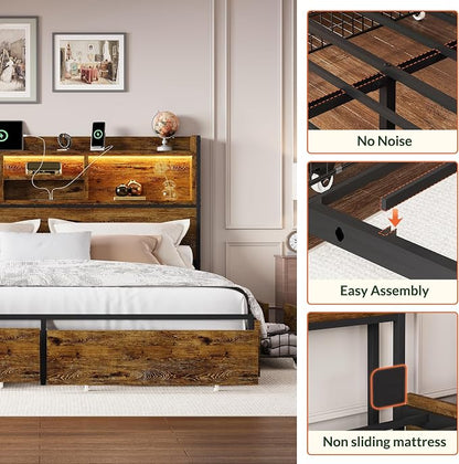LARMACE Queen Size Bed Frame - Image 7