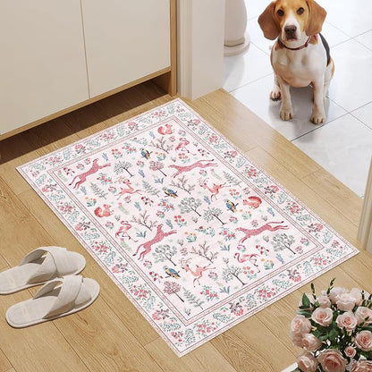 DUKINO 2x3 Entryway Rug, Washable Door Mat Animal Rug - Image 3
