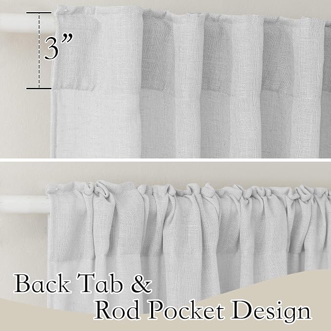 RYB HOME Semi Sheer Curtains - Image 3