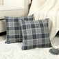 Stellhome Pack of 2 Linen Buffalo Check Throw Pillow Covers, Farmhouse Plaid by Stellhome