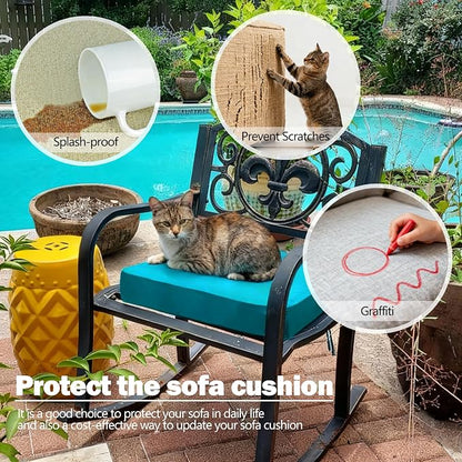 Sqodok Outdoor Cushion Covers 19x19 inch, Wicker Chair - Image 7