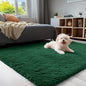 OLANLY 3x5 Machine Washable Small Bedside Rug, Soft Fluffy Shaggy Rugs by OLANLY