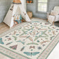 5x7 Pink and Green Nursery Rug by HazoHaus