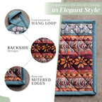 Maison d' Hermine Pot Holders 100% Cotton Heat Resistant Potholders 8" x 8" Hot Pads with Loop BBQ, Cooking, Baking, Grilling, Kitchen, Handling Hot Pans (Pack of 1, Fair Isle)