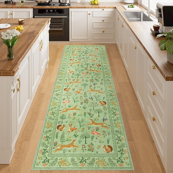 DUKINO 2x10 Rug for Hallway, Washable Kitchen Runner Rug - Image 2