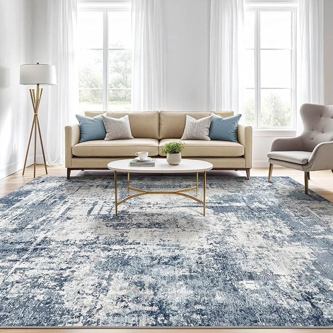LOONGRUG 8x10 Area Rugs Washable Large Neutral Modern Living Room Rug | - Image 5