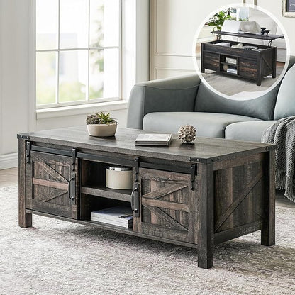 OKD 48" Farmhouse Lift Top Coffee Table by OKD