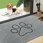 OLANLY Dog Door Mat for Muddy Paws 47x32, Paw Print Design Chenille Mud Mat | by OLANLY
