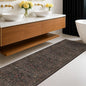 Dark Brown Washable 2x8 Runners by HazoHaus