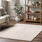 nuLOOM Nia Beige Geometric Washable Area Rug by nuLOOM