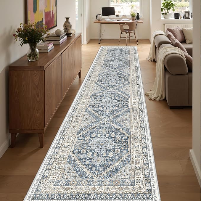 Washable Runner Rug 2.5x14, Long Kitchen Rugs Non-Slip, Soft Hallway Runner - Image 3